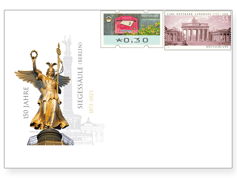 Gedenkbriefumschlag "150 Jahre Berliner Siegessule"
