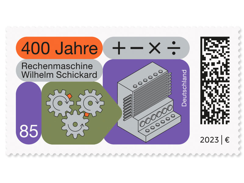 Illustration verschiedener Aspekte der Schickardschen Rechenmaschine