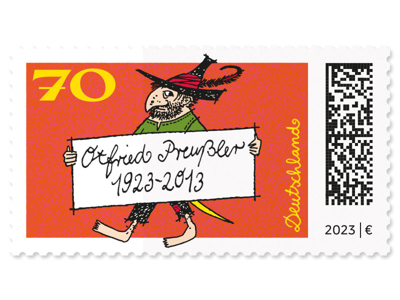 100. Geburtstag Otfried Preuler, Briefmarke zu 0,70 EUR, 10er-Bogen