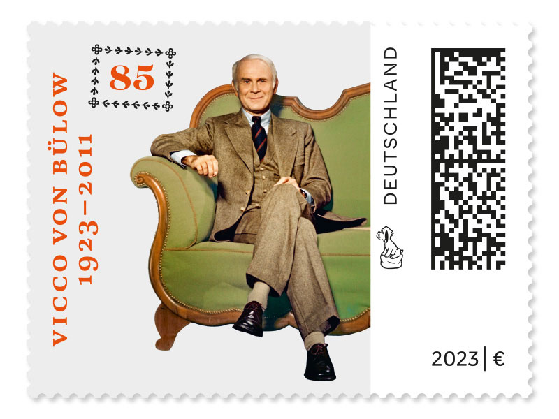 100. Geburtstag Vicco von Blow, Briefmarke zu 0,85 EUR, 10er-Bogen