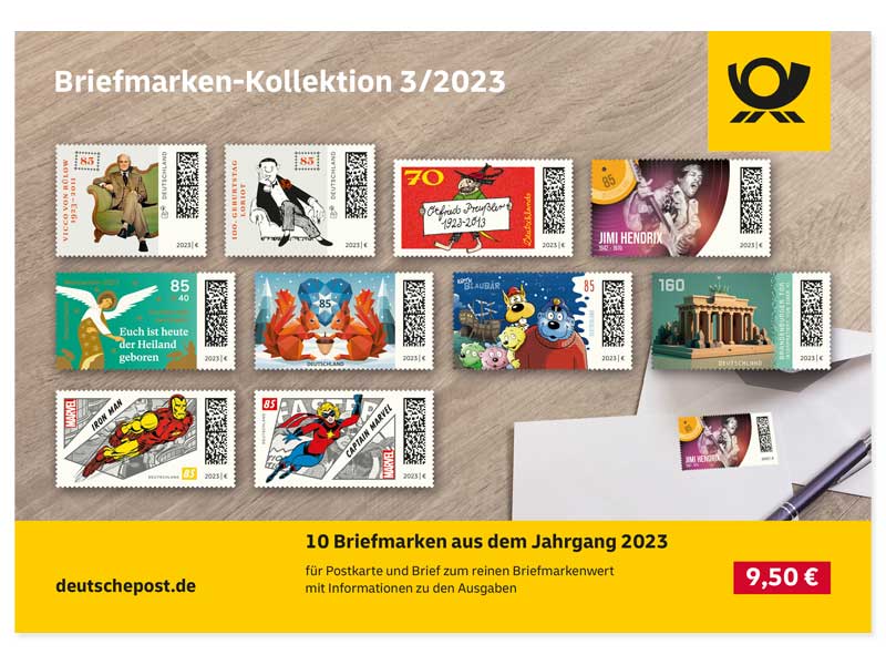 Steckkarte "Briefmarken-Kollektion 3/2023"
