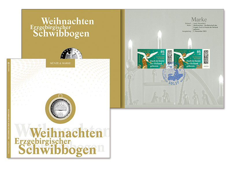 Numisfolder Mnze und Marke: "Erzgebirgischer Schwibbogen"