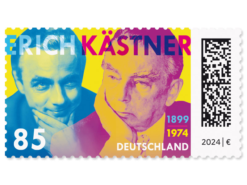 125. Geburtstag Erich Kstner, Briefmarke zu 0,85 EUR, 10er-Bogen