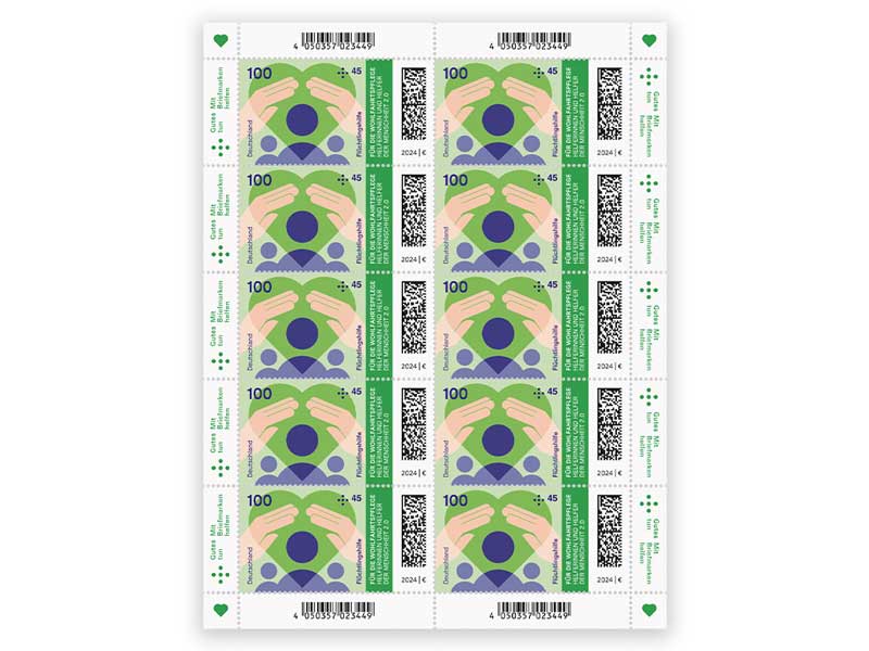 Hände formen ein Dach und symbolisieren Sicherheit für Geflüchtete