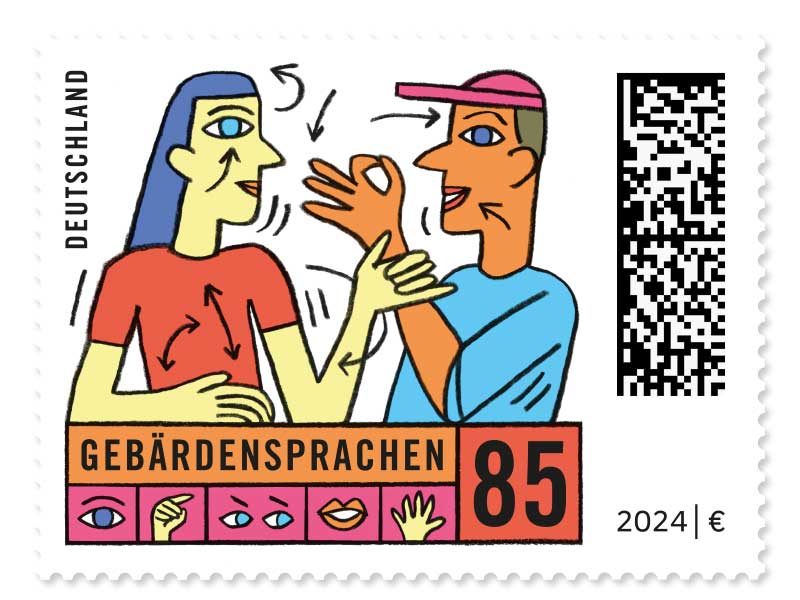Kommunikation zwischen zwei gehörlosen Menschen