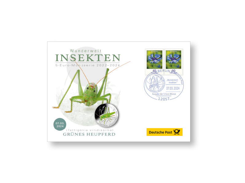 Numisbrief "Grnes Heupferd"