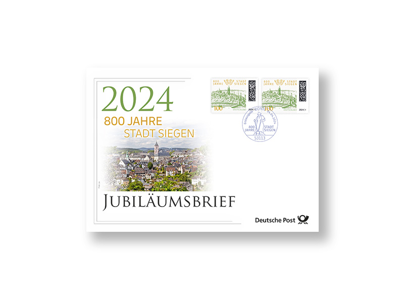 Jubilumsbrief "800 Jahre Stadt Siegen"