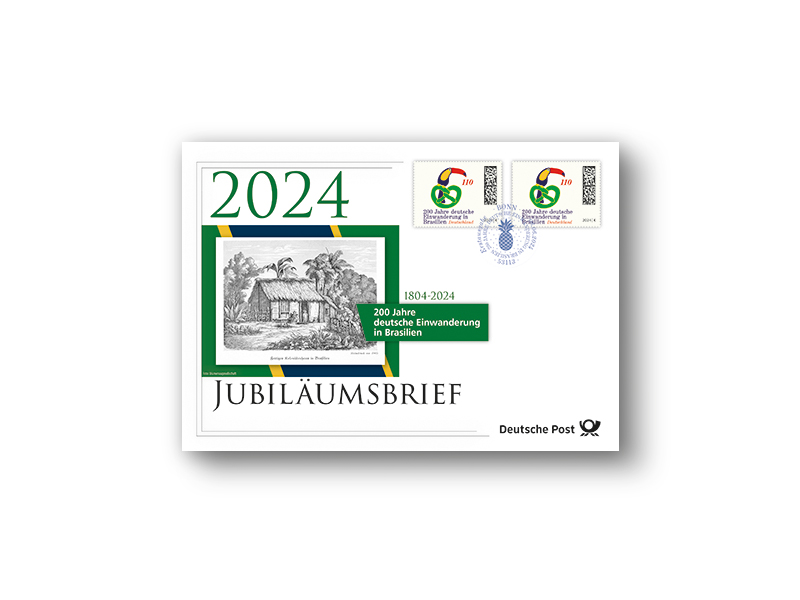 Jubilumsbrief "200 Jahre deutsche Einwanderung in Brasilien" 