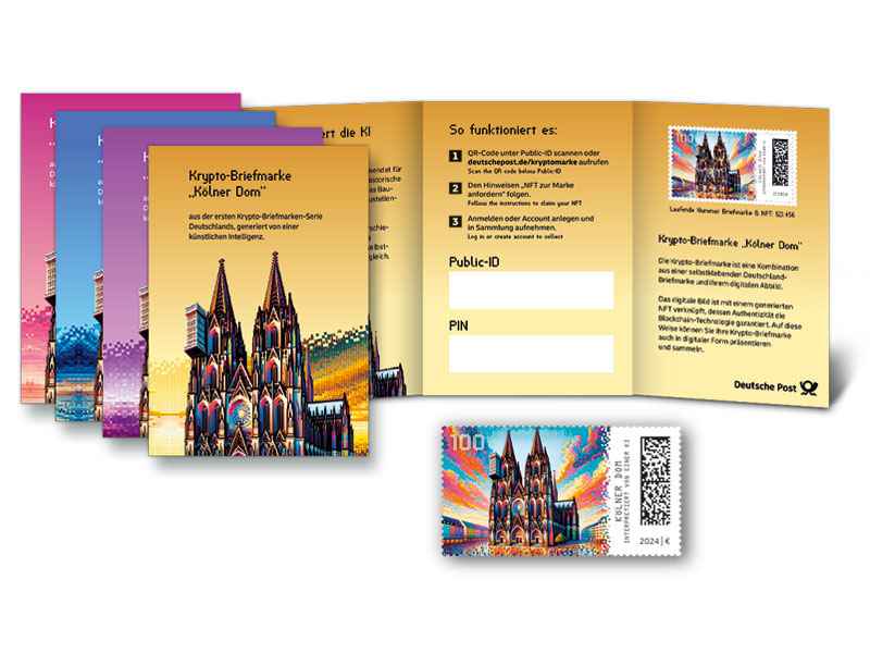 Krypto-Briefmarke "Klner Dom"