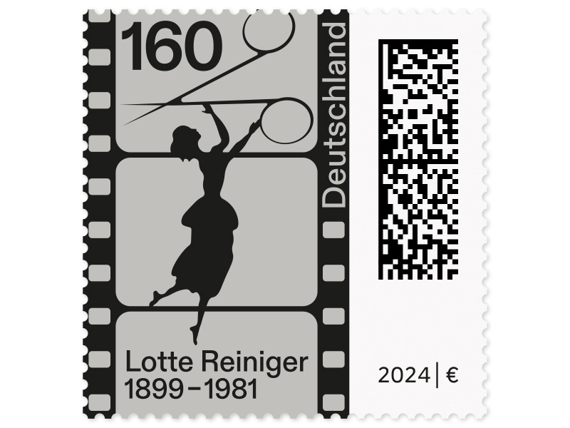 125. Geburtstag Lotte Reiniger, Briefmarke zu 1,60 EUR, 10er-Bogen