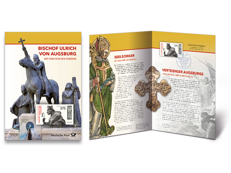 Erinnerungsblatt "Bischof Ulrich von Augsburg"