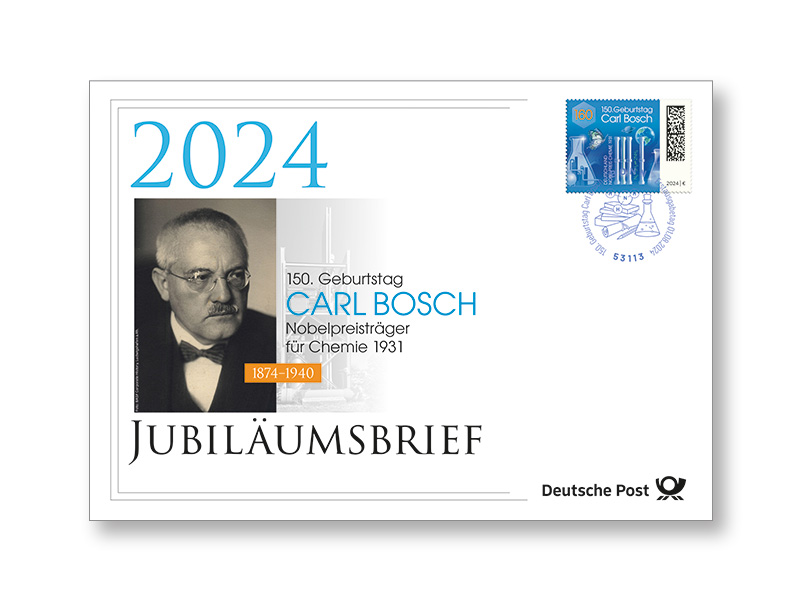 Jubilumsbrief "150. Geburtstag Carl Bosch"