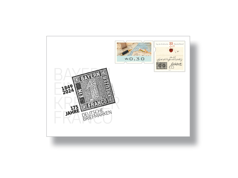 Gedenkbriefumschlag "175 Jahre Deutsche Briefmarken"