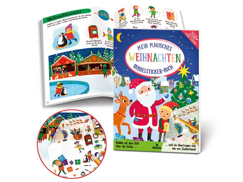 Mein magisches Rubbelsticker-Buch "Weihnachten"