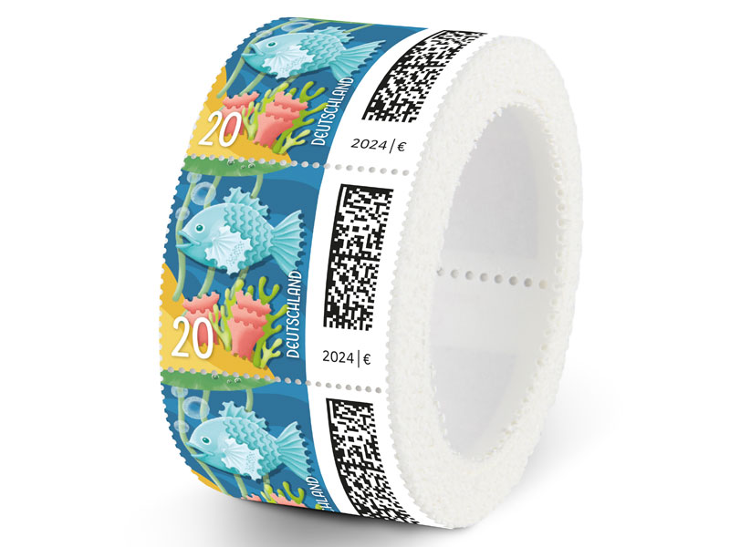 Zackenbarsch, Briefmarke zu 0,20 EUR, 200er-Rolle