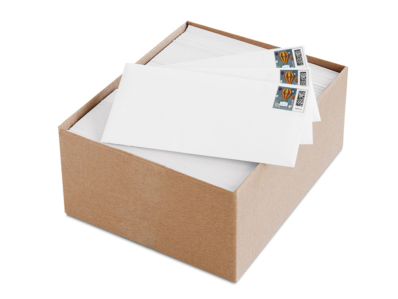 Plusbrief DIN lang, haftklebend, ohne Fenster, 0,95 EUR mit Matrixcode, 500er-Karton
