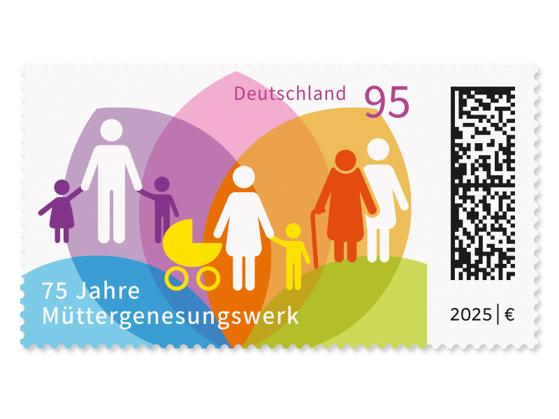 75 Jahre Mttergenesungswerk, Briefmarke zu 0,95 EUR, 10er-Bogen