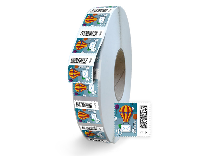 Ballonpost, Briefmarke zu 0,95 EUR, 5000er-Rolle