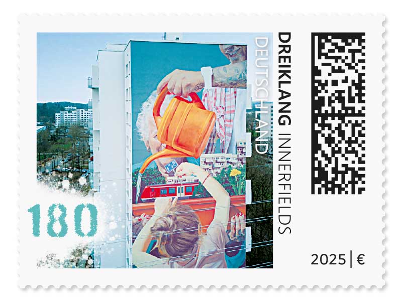 Dreiklang - innerfields, Briefmarke zu 1,80 EUR, 10er-Bogen