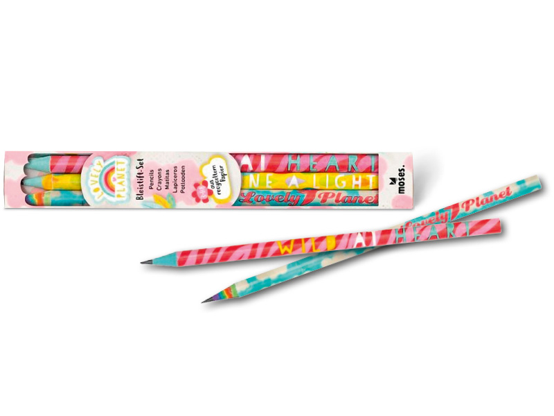 Moses Bleistift-Set "Lovely Planet"