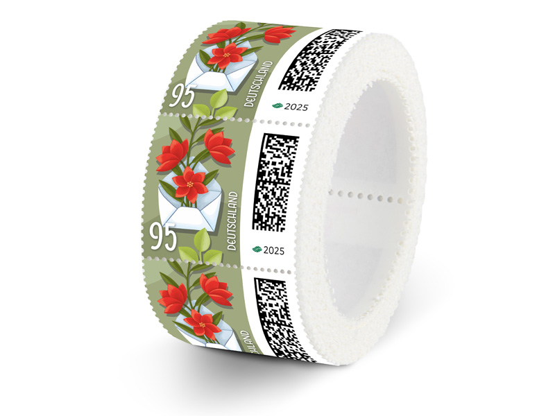 Geffneter Brief, aus dem Blumen ranken