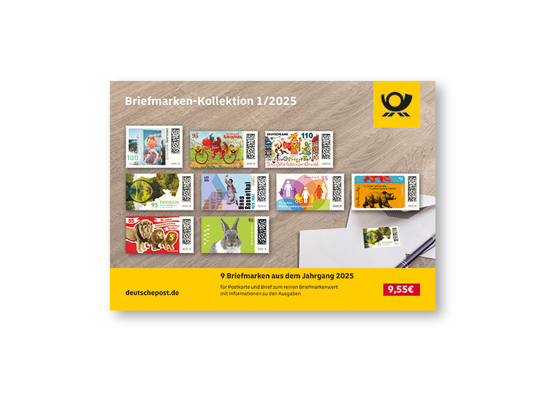 Steckkarte "Briefmarken-Kollektion 1/2025"