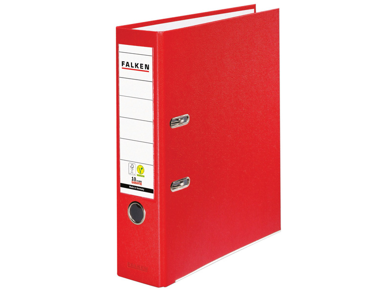 Falken, PP-Color-Ordner A4, 8 cm, rot