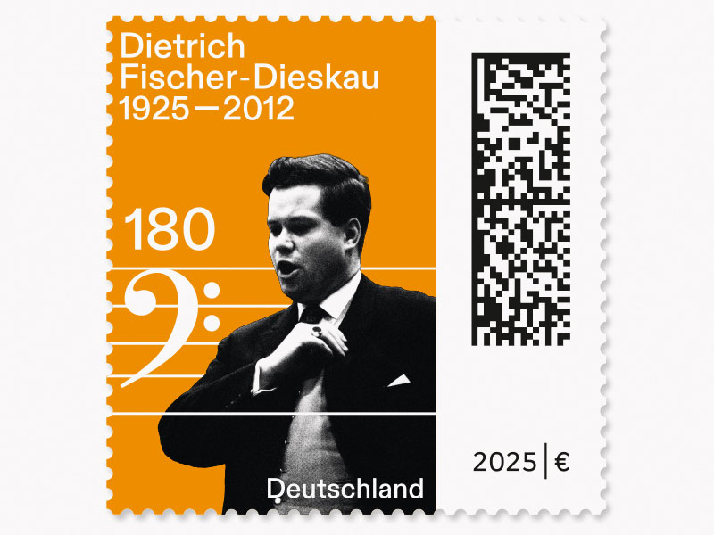 Porträt des Baritonsängers Dietrich Fischer-Dieskau