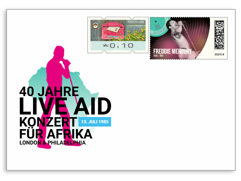 Gedenkbriefumschlag 40 Jahre Live Aid