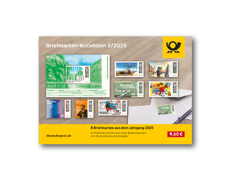 Steckkarte Briefmarken-Kollektion 2 2025