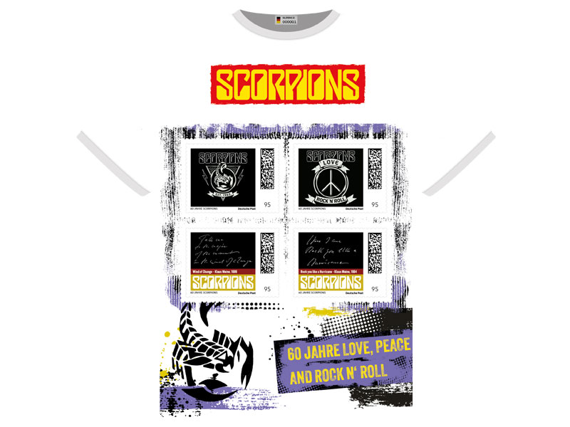Limitierte Sonderedition Scorpions T-Shirt White, Vorderseite