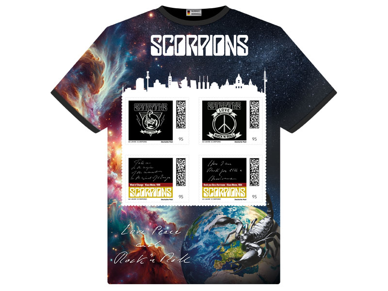 Limitierte Sonderedition Scorpions T-Shirt Universe, Vorderseite