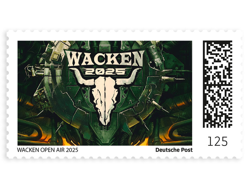 Wacken Open Air Jahreslogo 2025 in schwarz