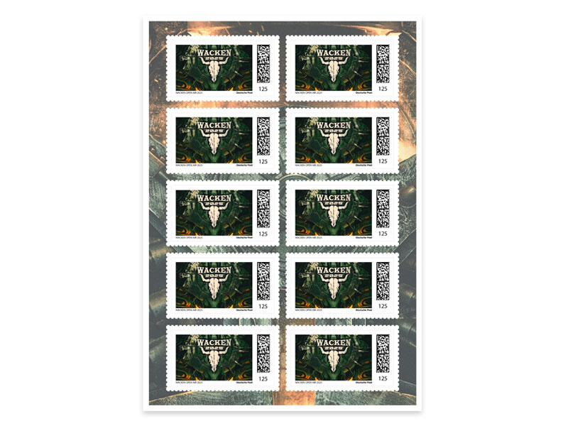 Wacken Open Air Jahreslogo 2025 in schwarz