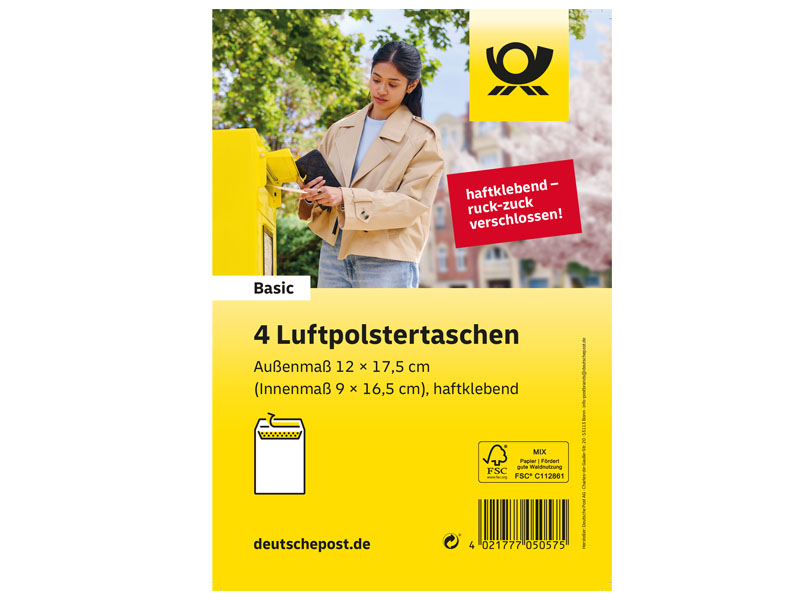 Deutsche Post Luftpolstertasche Typ A, 4 Stück