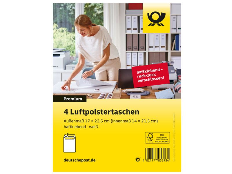 Deutsche Post Luftpolstertasche Typ C, 1 Pack à 4 Stück