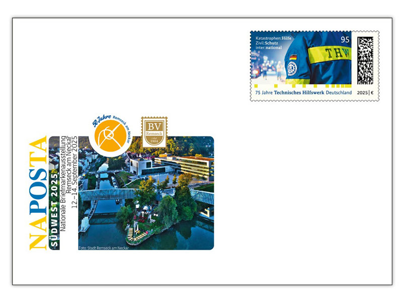 Messebriefumschlag NAPOSTA SÜDWEST Remseck 2025
