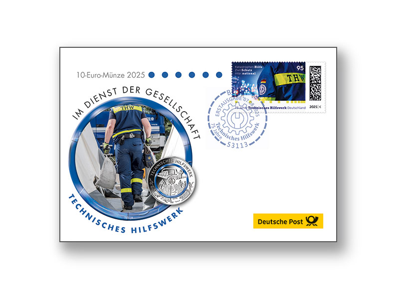 Numisbrief Technisches Hilfswerk
