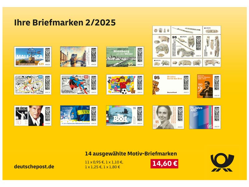 Steckkarte "Ihre Briefmarken 2/2025"