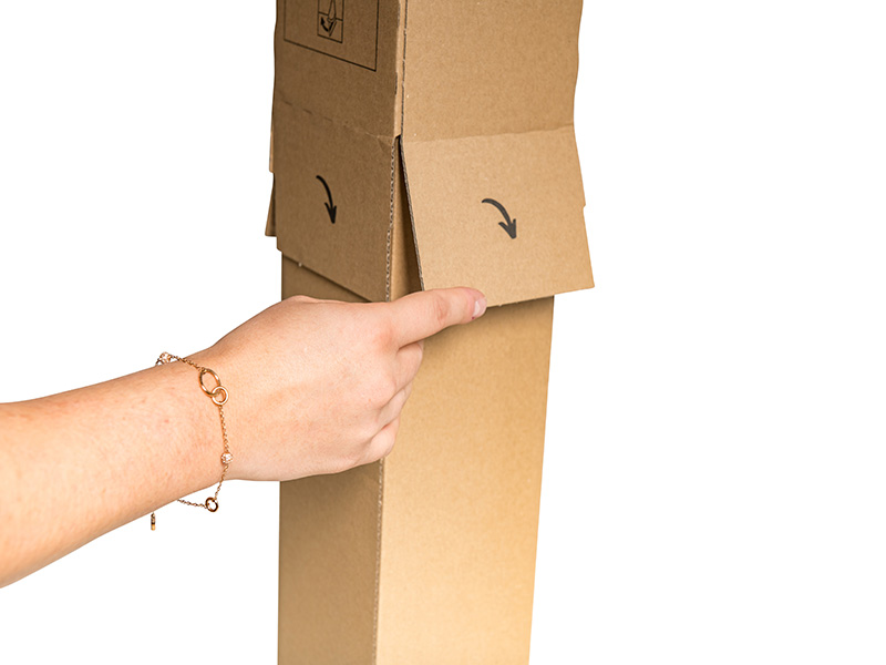 Planbox Teleskop, 860 x 111 x 111, braun, 10 Stck