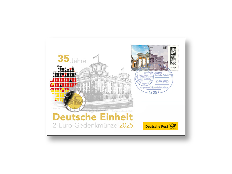 Numisbrief "35 Jahre Deutsche Einheit"