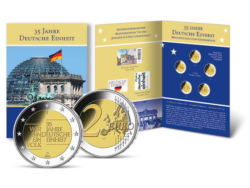 Gedenkblatt "35 Jahre Deutsche Einheit"