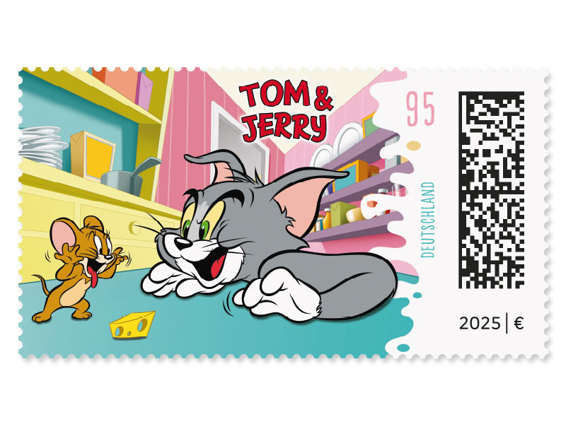 Tom und Jerry rgern sich gegenseitig in der Kche