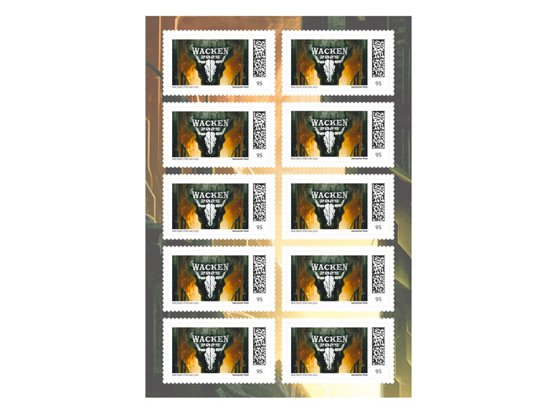 Wacken Open Air Jahreslogo 2025 in gold