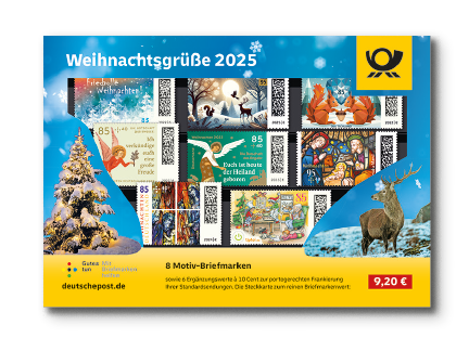 Steckkarte Weihnachtsgruesse 2025