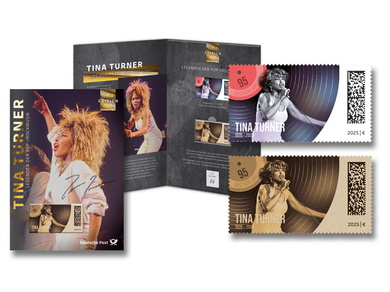 Schmuckblatt "Tina Turner" Goldedition