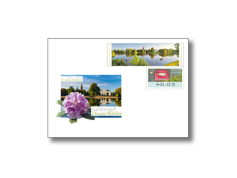 Gedenkbriefumschlag "25 Jahre Welterbe Gartenreich Dessau-Wrlitz"