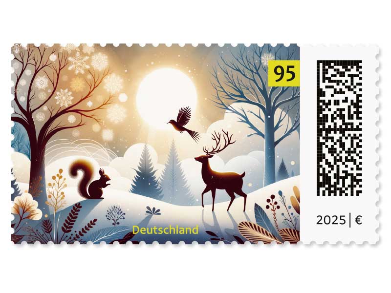 Stimmungsvolle Winterlandschaft im Abendlicht