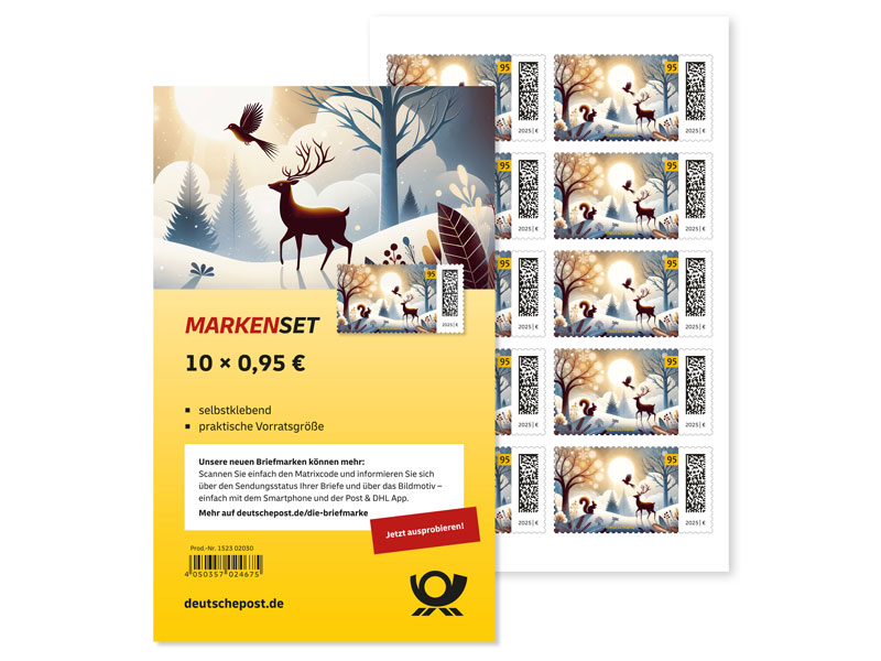 Stimmungsvolle Winterlandschaft im Abendlicht