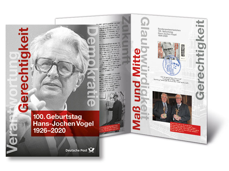 Erinnerungsblatt 100. Geburtstag Hans-Jochen Vogel